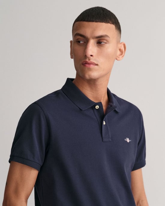 Gant Slim Shield Pique Polo Shirt - Image 3