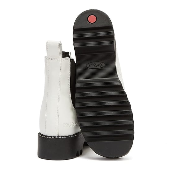 Kickers Kizziie Chelz Womens White Boots - Image 4