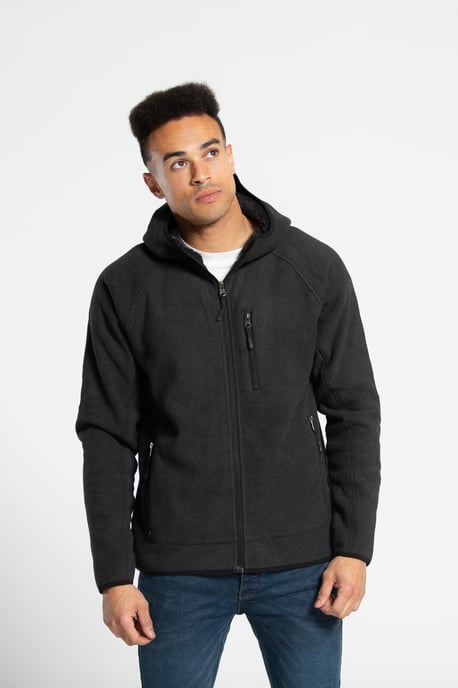Zip-Through Hooded Fleece with Sherpa Lining