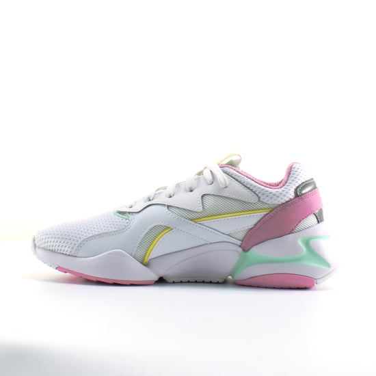 Puma Nova Mesh White Synthetic Womens Lace Up Trainers 369655 03