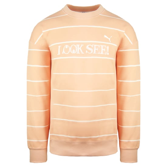 Puma x Michael Lau Long Sleeve Crew Neck Peach Mens Graphic Sweatshirt 530359 26