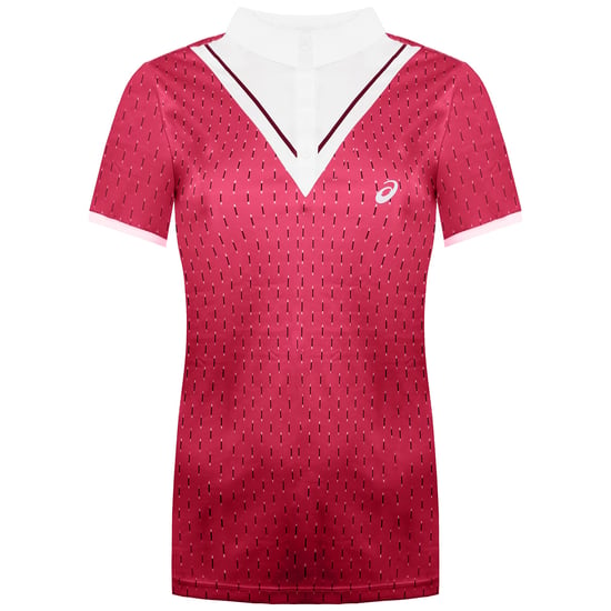 Asics Club Womens Pink Tennis Polo Shirt - Image 1