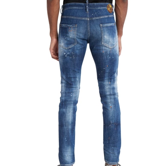 Dsquared2 Cool Guy Jean Blue Reinforced Ripped Wash Jeans