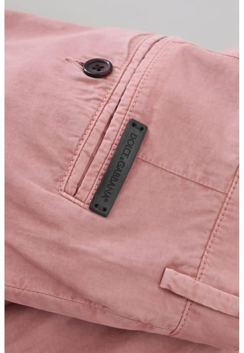 Dolce & Gabbana Men's Pink Chinos Cotton Casual Shorts - Image 3