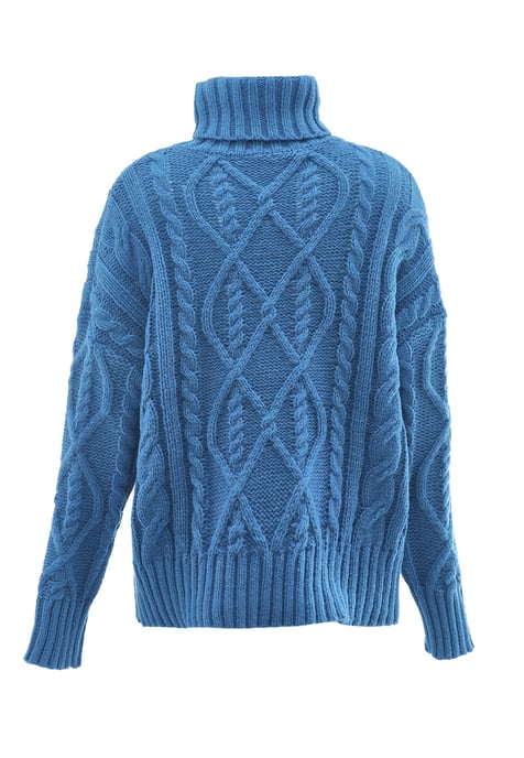 Mymo Turtleneck pullover women turquoise - Image 2