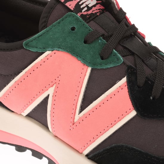 Men's New Balance 327 Trainers in black pink - Image 5