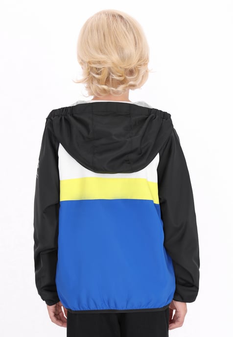 Schmuddelwedda Anorak jongens (kinderen) Koningsblauw kleurblok - Image 4