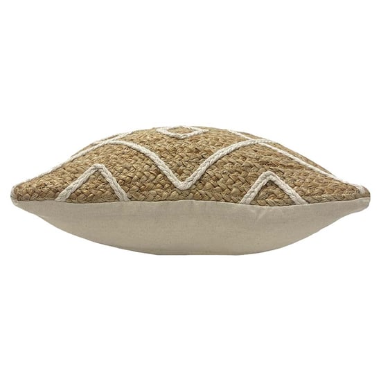 Roolu Braided Jute Cotton Cushion Cover - Image 3