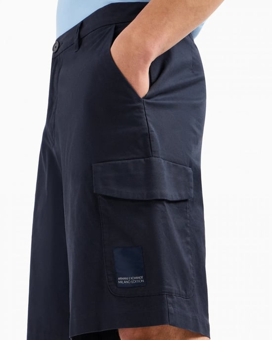 Armani Exchange Mens Milano Edition Cargo Shorts - Image 3