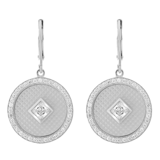 Orphelia 'Huda' Women's 925 Sterling Silver Drop Earrings - Silver ZO-7290 - Image 1