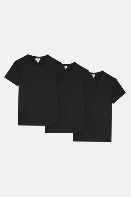 Black 3 Pack Crew Neck T-shirts - Image 1