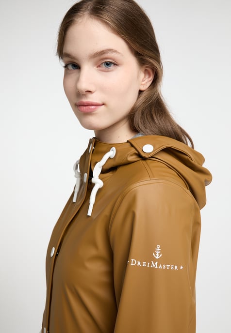 Dreimaster Mackintosh Dames donker zand - Image 2