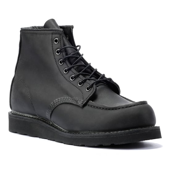 Red Wing Shoes 6 Inch Moc Classic Leather Men's Black Boots - Image 2