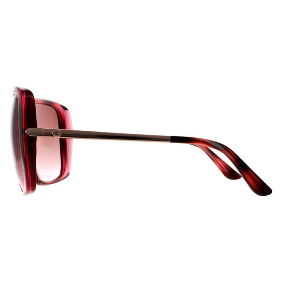 Guess Square Womens Tortoise Pink Pink Gradient Sunglasses
