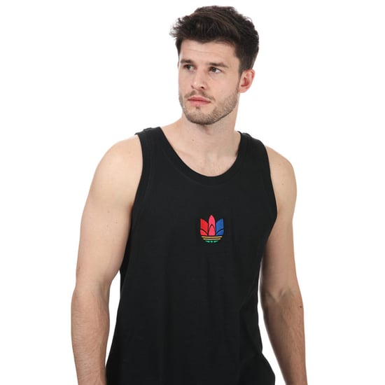 Men's adidas Originals Adicolor 3D Trefoil 3-Stripes Tank Top in Black