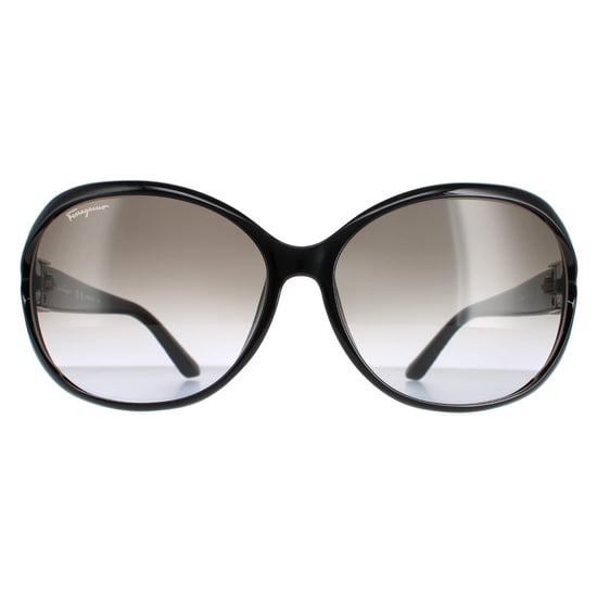 Salvatore Ferragamo Ovale dames zwart grijze gradiënt SF770SA - Image 1
