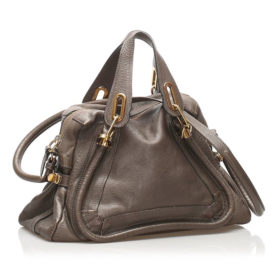 Vintage Chloe Paraty Leather Satchel Gray - Image 2