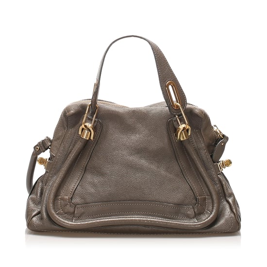 Vintage Chloe Paraty Leather Satchel Gray - Image 3