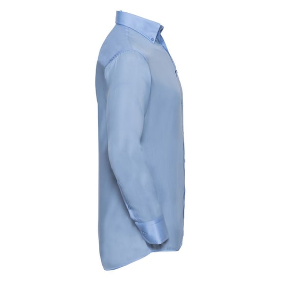 Russell Collection Mens Ultimate Non-Iron Long-Sleeved Formal Shirt (Bright Sky) - Image 3