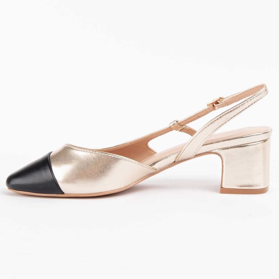 Montevita Heel Shoe Goldem Gold