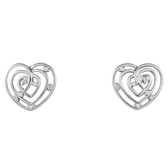 Orphelia 'Euphoria' Women's 925 Sterling Silver Stud Earrings - Silver ZO-7522 - Image 2