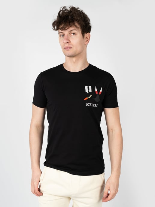 Iceberg T-Shirt Men's Black - Image 3