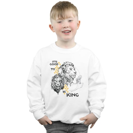 Disney Boys The Lion King Movie It´s Good To Be King Sweatshirt (White)