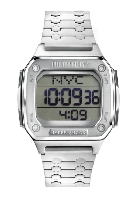 Philipp Plein Hyper $hock Unisex's Silver Watch PWHAA0521 - Image 1