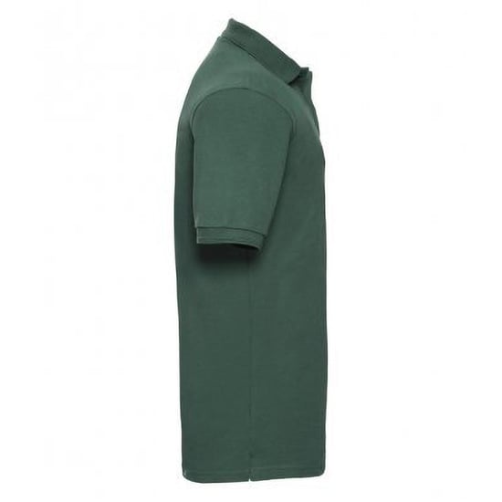 Russell Heren Ripple Collar & Manchet Poloshirt met korte mouwen (Fles groen) - Image 3