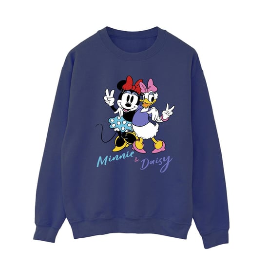 Disney Womens/Ladies Minnie Mouse And Daisy Sweatshirt (Navy Blue) - Image 1