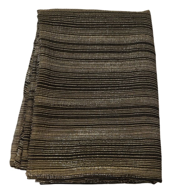 Dolce & Gabbana Vrouwen Metallic Goud Zijden Stretch Sjaal Wikkel Sjaal - Image 4
