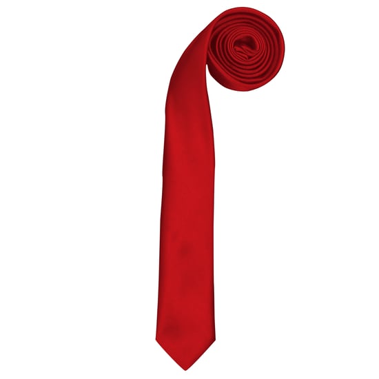 Premier Stropdas - Heren Slank Retrowerk Stropdas (Rood) - Image 1