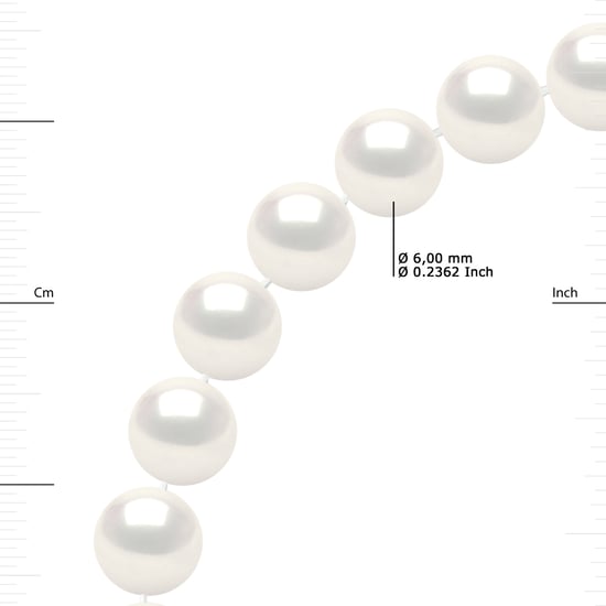 DIADEMA - Necklace - OPERA Real Freshwater Pearls - White