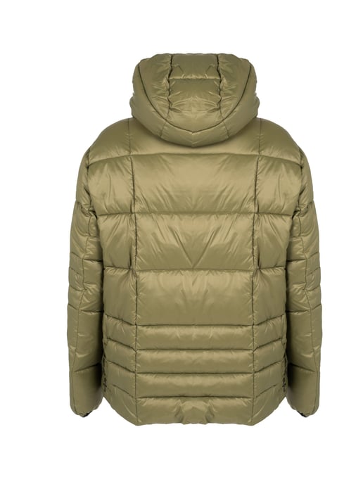 Plein Sport Small Circle Logo Quilted Green Jacket - Image 4