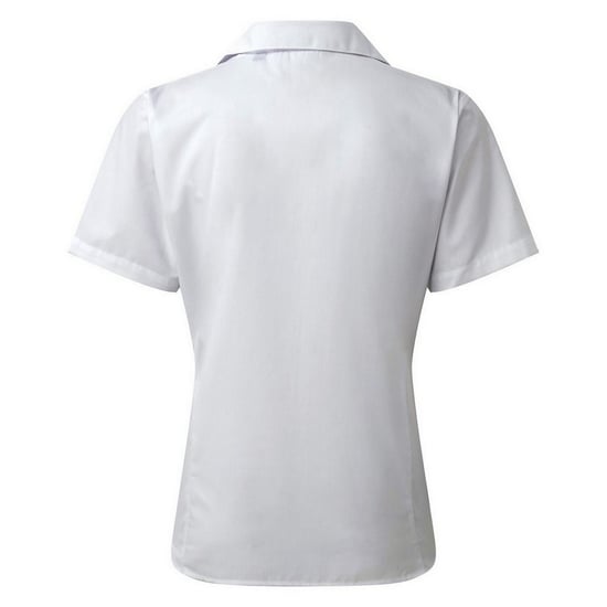 Premier Popeline blouse met korte mouwen / Gewoon werkoverhemd (Wit) - Image 2