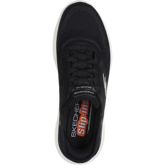 Skechers Bounder 2.0 Emerged Textile Men's Black/White Trainers - Image 3