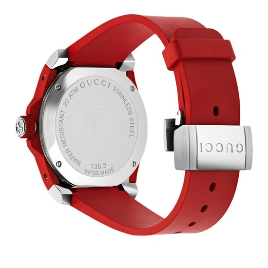 Gucci YA136309 Dive Black Dial Silicone Men's Watch