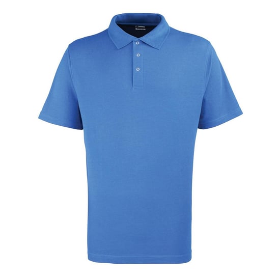 Premier Mens Pique Stud Front Polo Shirt (Royal Blue)