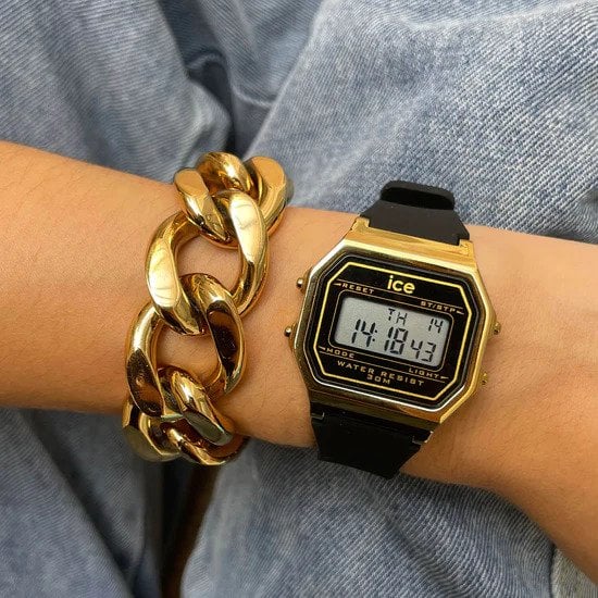 Ice Watch Ice Digit Retro - Black Gold Women's Black Watch 022064 - Image 4