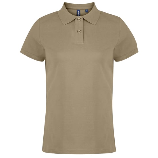 Asquith & Fox Dames/dames Poloshirt met korte mouwen en effen mouwen (Khaki) - Image 1