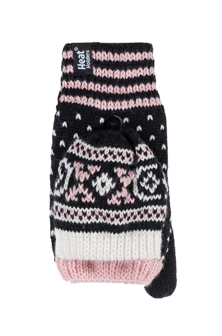 Heat Holders - Fairisle ThermischConverter-handschoenen - Zwart - Image 1