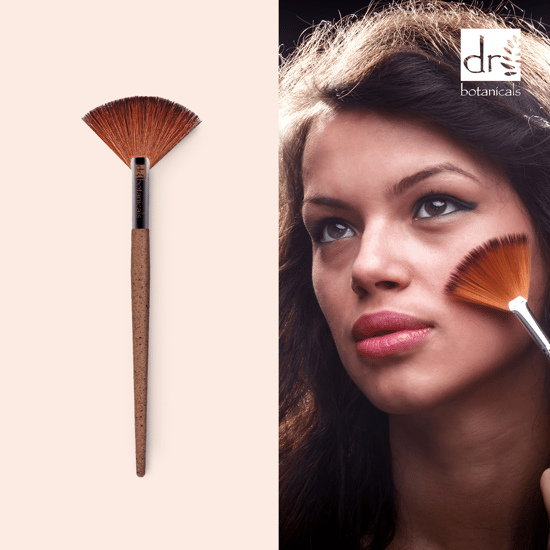Dr Botanicals Coffee Ground Fan Brush - Image 5
