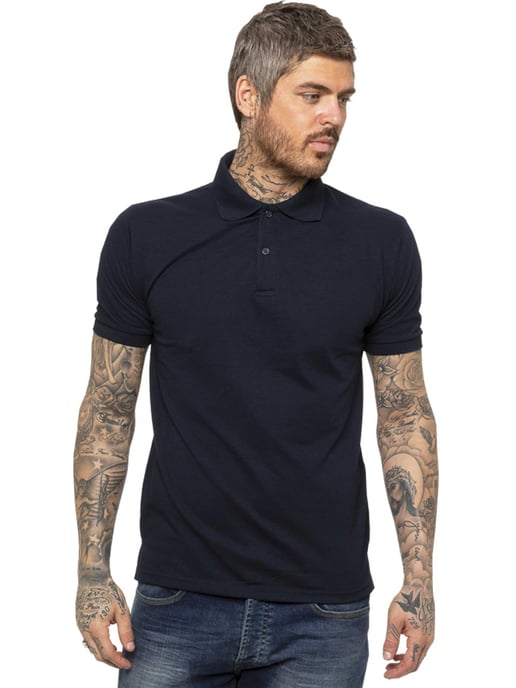 Enzo Mens Polo Shirt Short Sleeve - Image 3