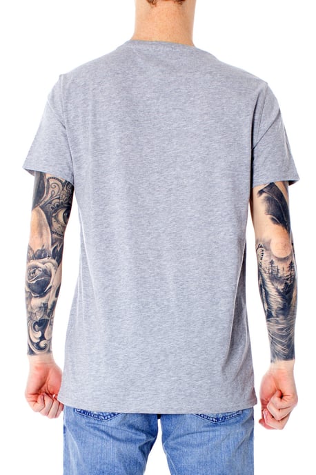 Tommy Jeans Tee SS Flag Slim Fit Skjorta Grå - Image 2