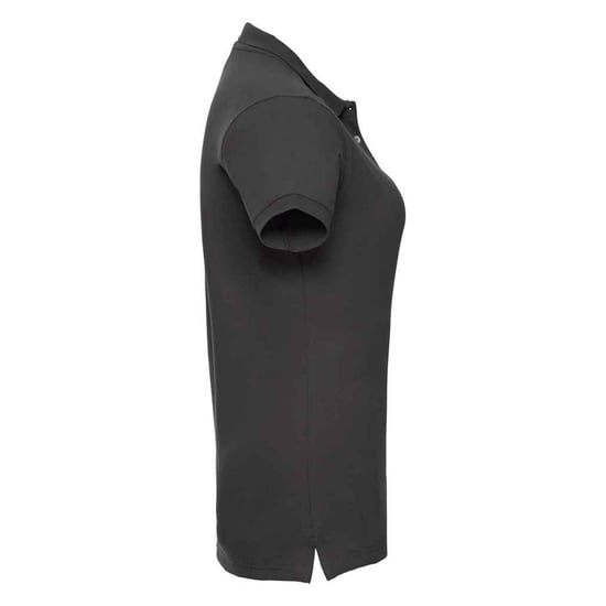 Russell Dames/Dames Piqué Stretch Poloshirt (Zwart) - Image 3