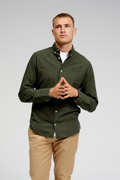 The Original Performance Oxford Shirt - Forest Night