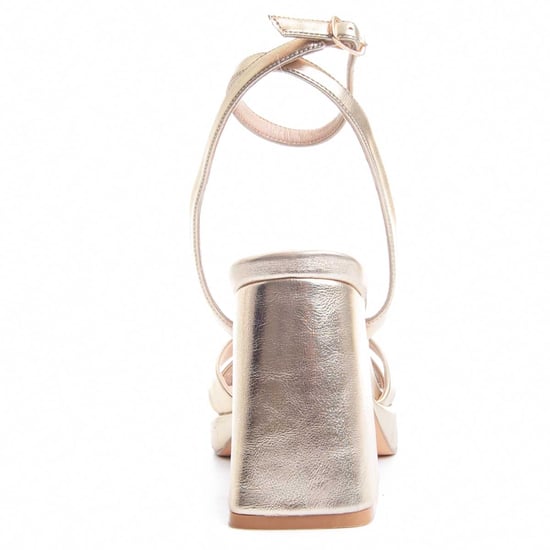 Montevita Heel Sandal Festsand4 In Gold - Image 6