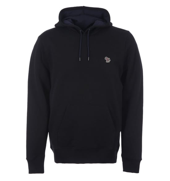PS Paul Smith Zebra Logo Organic Cotton Hoodie - Black