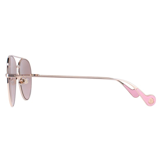 Moncler Aviator Unisex Shiny Rose Gold Brown Pink Gradient ML0110-K