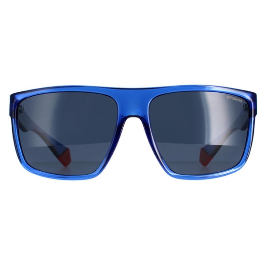 Polaroid Square Mens Transparent Blue Grey Polarized PLD 6076/S